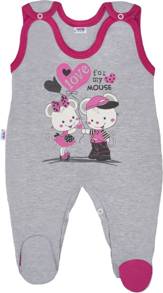 Dětské dupačky New Baby Love Mouse&nbsp;-&nbsp;50 - obrázek 1