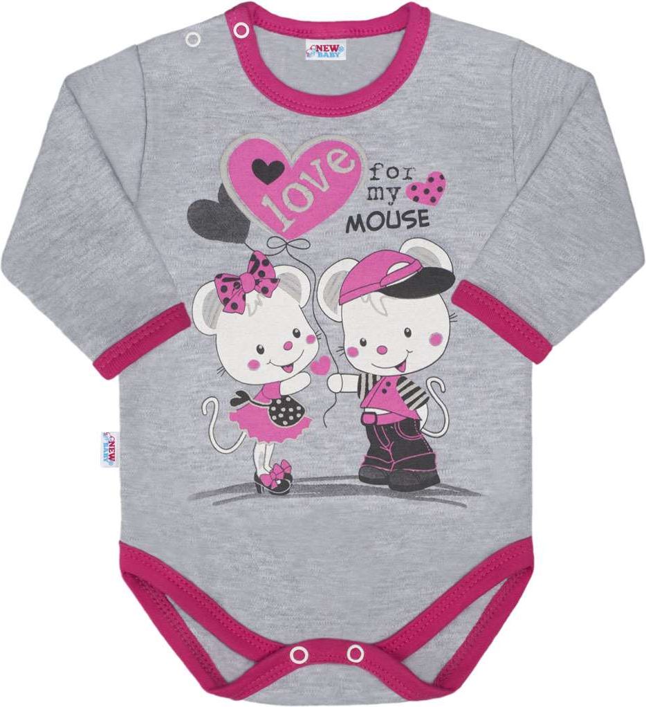 Dětské body s dlouhým rukávem New Baby Love Mouse&nbsp;-&nbsp;86 (12-18m) - obrázek 12