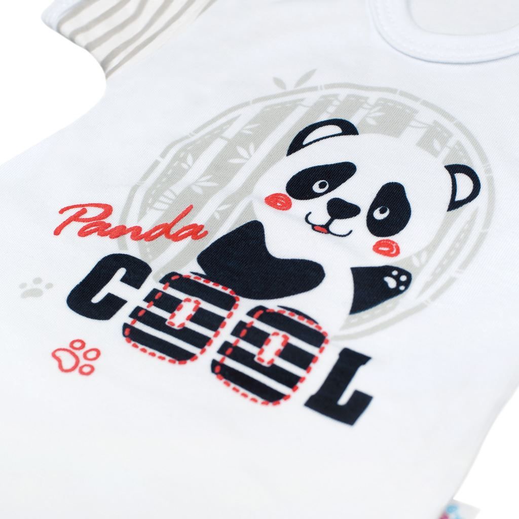 Kojenecké body s krátkým rukávem New Baby Panda&nbsp;-&nbsp;62 (3-6m) - obrázek 2