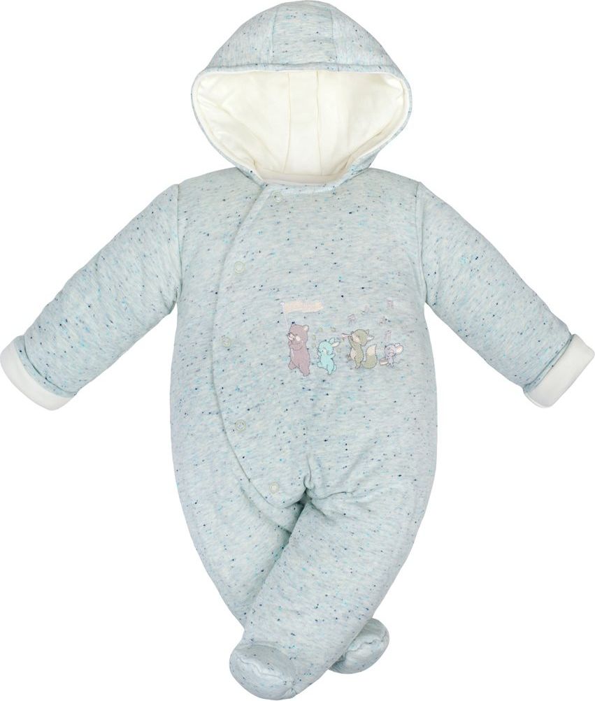 Zimní kojenecká kombinéza Baby Service Animals světle modrá&nbsp;-&nbsp;74 (6-9m) - obrázek 3