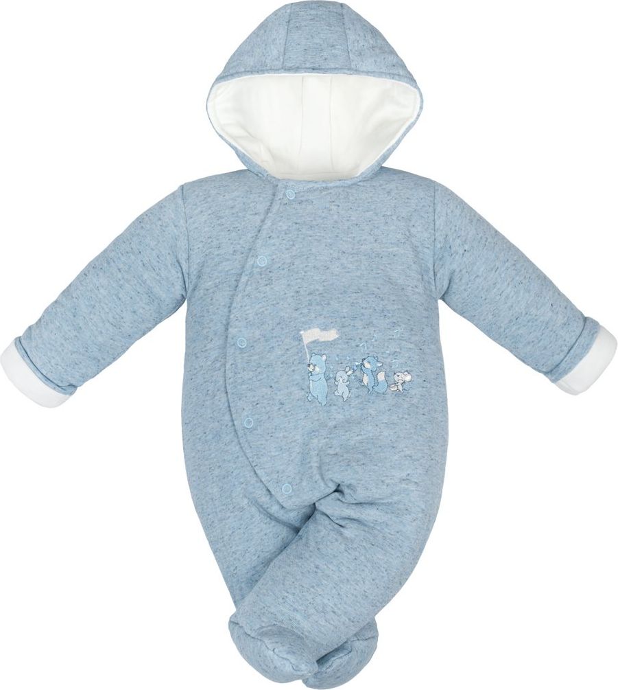 Zimní kojenecká kombinéza Baby Service Animals světle modrá&nbsp;-&nbsp;74 (6-9m) - obrázek 5