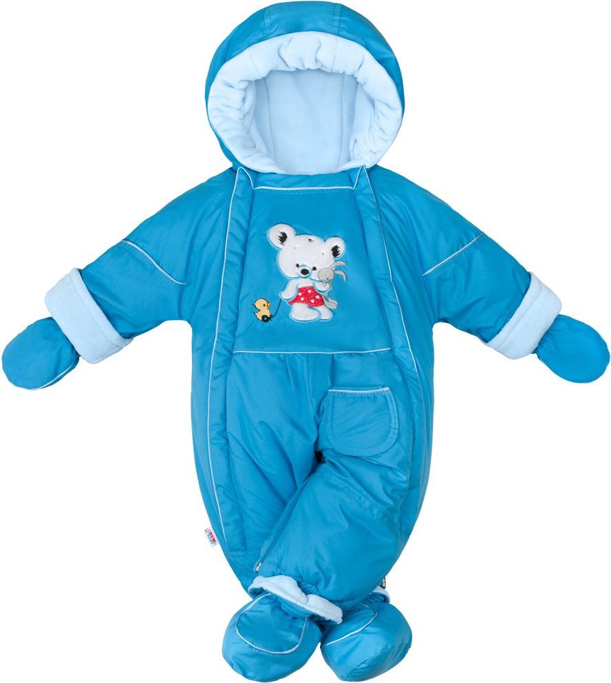 Zimní kombinéza 2v1 New Baby Winter tmavě růžová&nbsp;-&nbsp;74 (6-9m) - obrázek 6