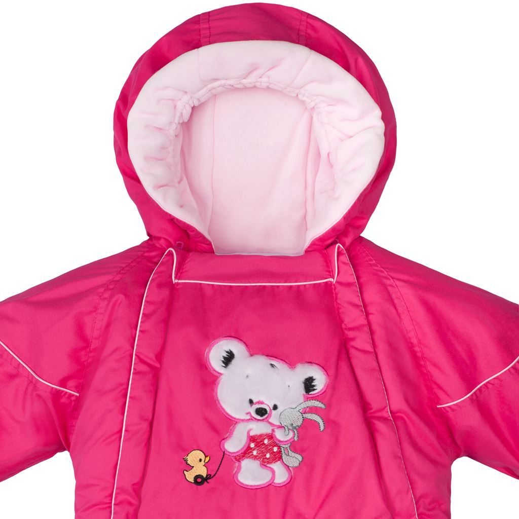 Zimní kombinéza 2v1 New Baby Winter tmavě růžová&nbsp;-&nbsp;74 (6-9m) - obrázek 12
