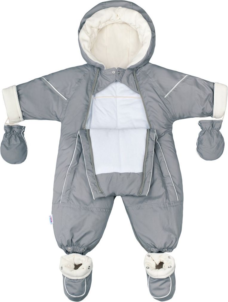 Zimní kombinéza 2v1 New Baby Winter tmavě růžová&nbsp;-&nbsp;74 (6-9m) - obrázek 19