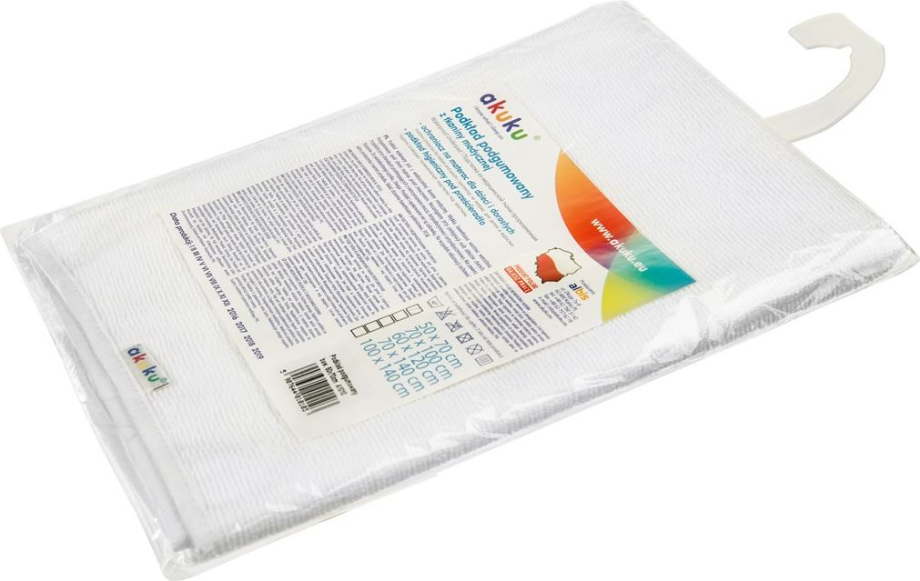 AKUKU | Nezařazeno | Nepromokavá podložka Akuku froté 70x140 bílá | Bílá | - obrázek 2