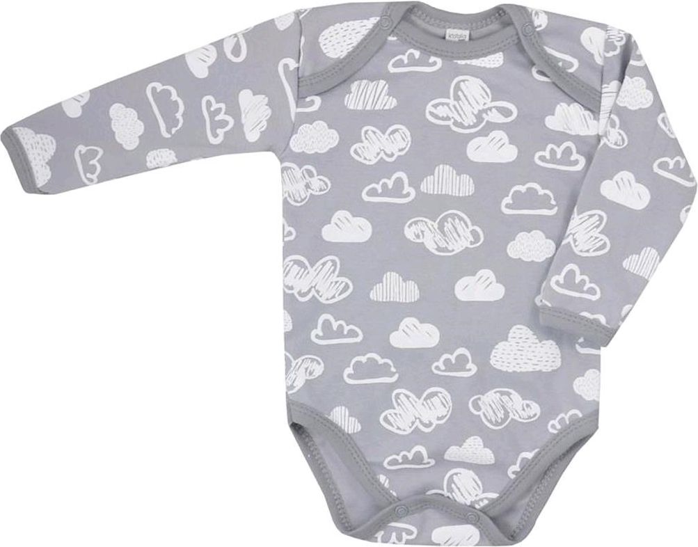 Kojenecké body s dlouhým rukávem Koala Clouds bílé obláčky&nbsp;-&nbsp;80 (9-12m) - obrázek 9