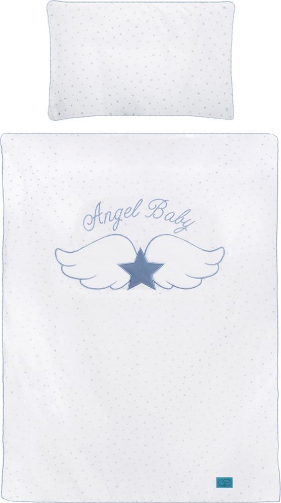 5-dílné ložní povlečení Belisima Angel Baby 90/120 modré - obrázek 6