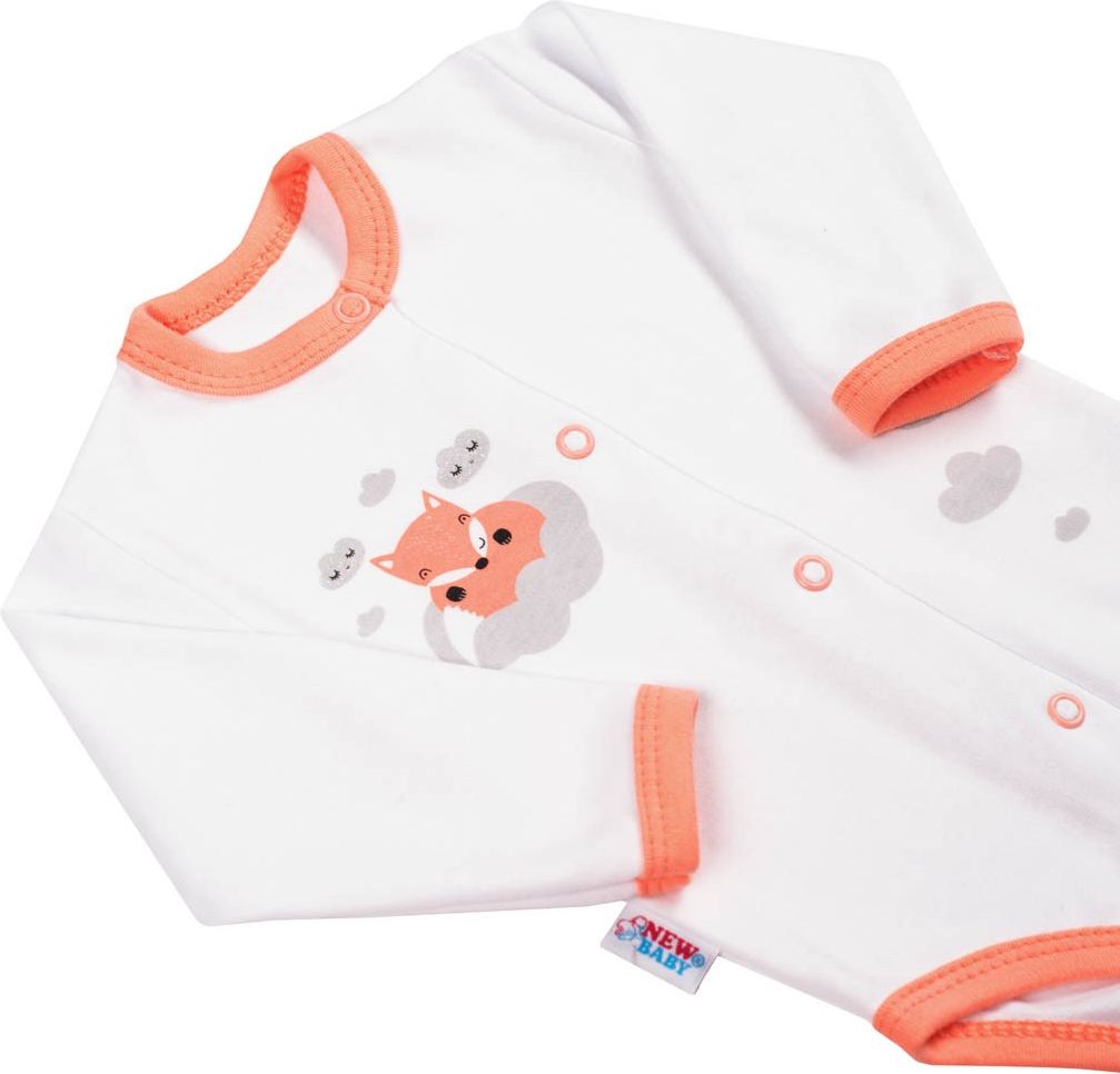 Kojenecké celorozepínací body New Baby Liška lososová&nbsp;-&nbsp;68 (4-6m) - obrázek 5