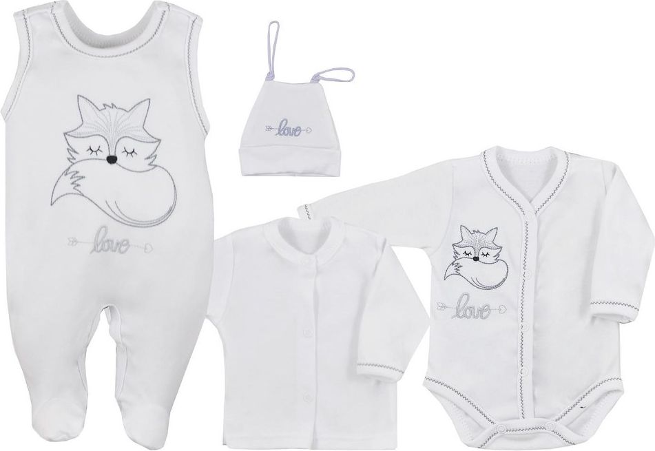 4-dílná kojenecká souprava Koala Fox Love bílá&nbsp;-&nbsp;50 - obrázek 63