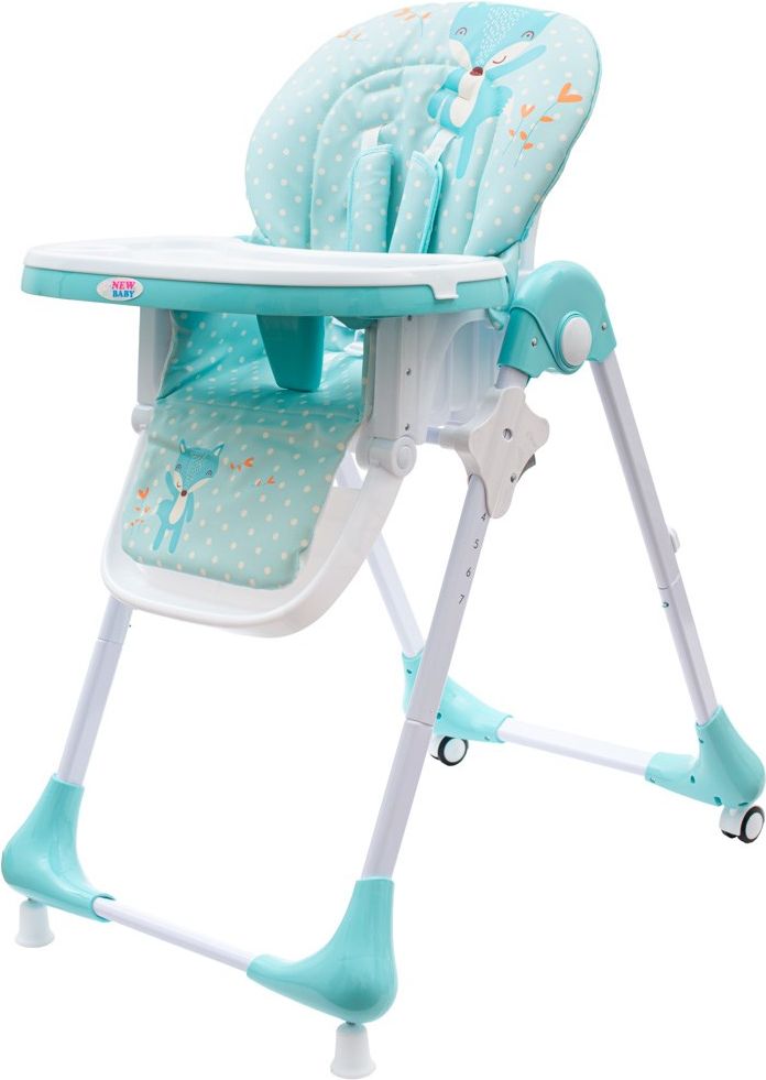 Jídelní židlička NEW BABY Gray Star - ekokůže - obrázek 6