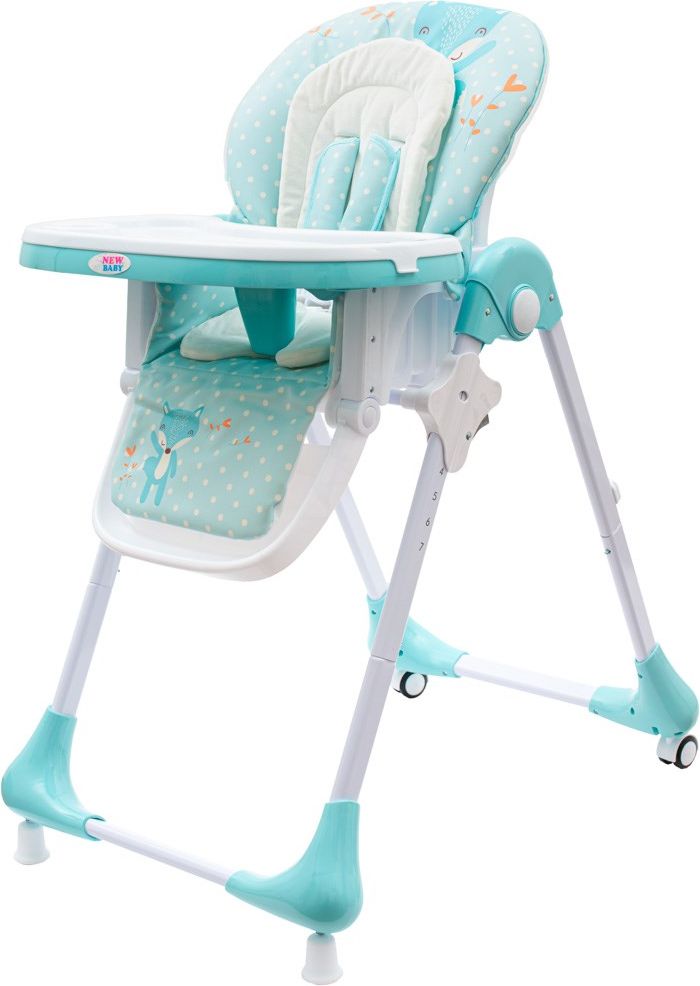 Jídelní židlička NEW BABY Gray Star - ekokůže - obrázek 7