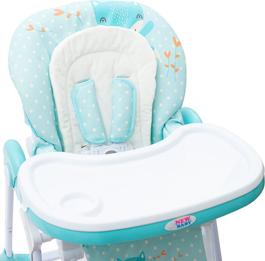 Jídelní židlička NEW BABY Gray Star - ekokůže - obrázek 8