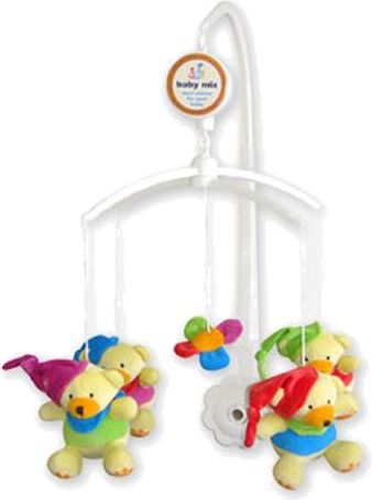 Kolotoč nad postýlku Baby Mix medvídci s čepicí Dle obrázku - obrázek 1