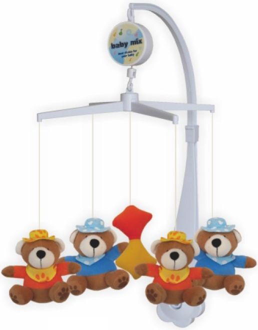 Kolotoč nad postýlku Baby Mix medvídci s čepicí Dle obrázku - obrázek 5