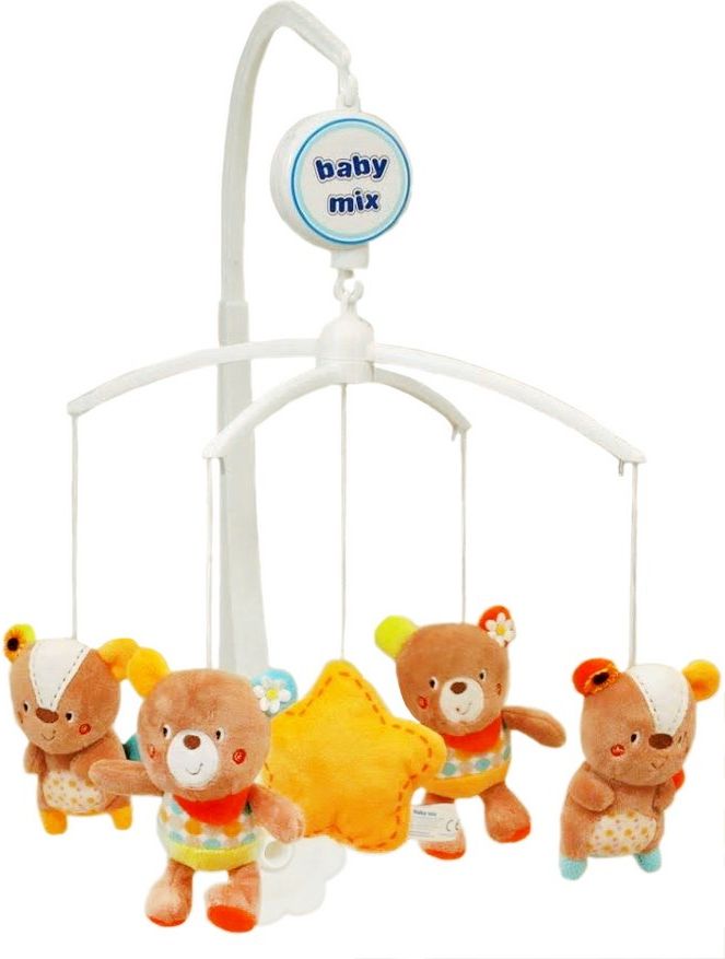 Kolotoč nad postýlku Baby Mix medvídci s čepicí Dle obrázku - obrázek 6