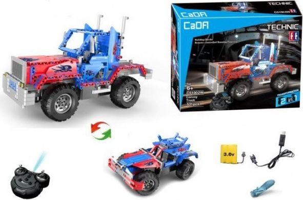 Double Eagle Stavebnice Truck 2v1 - auto na dálkové ovládání - obrázek 2