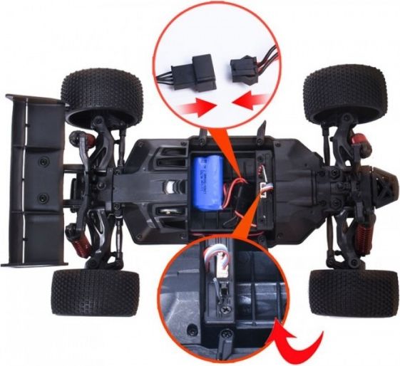 RCobchod OFF-ROAD COMPETITION BUGGY 2WD 1:12 2.4GHz RTR - červená - obrázek 6