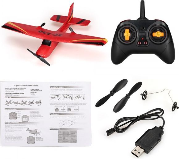 RCobchod Letadlo S50 s gyro stabilizací - 25 minut letu - obrázek 2