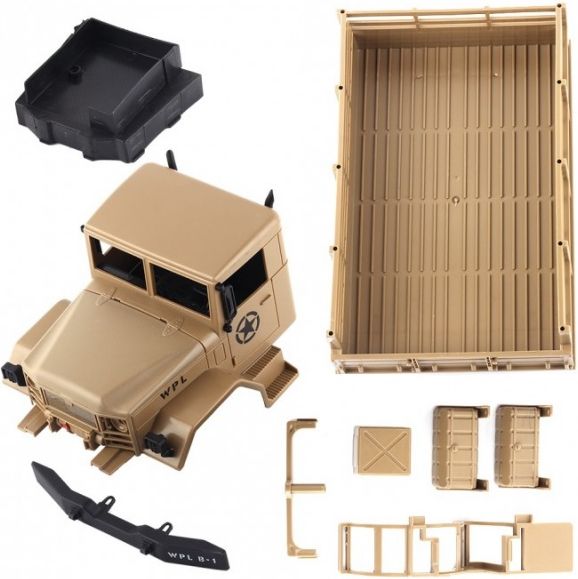 Military truck WPL B-16K 1:16 6x6 - KIT – žluté - obrázek 2