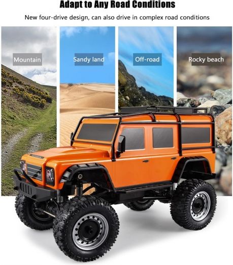 RCobchod Land Rover Defender 1/8 - 50cm - oranžový - obrázek 2
