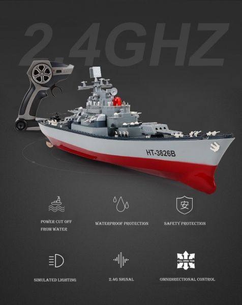 RCobchod Bitevní loď USS MISSOURI (BB-63) 2,4Ghz 1/250 - 57cm - obrázek 3