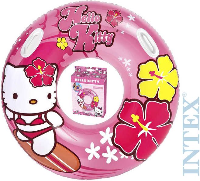 INTEX Kruh nafukovací do vody kytičky 97cm HELLO KITTY 58269 - obrázek 1