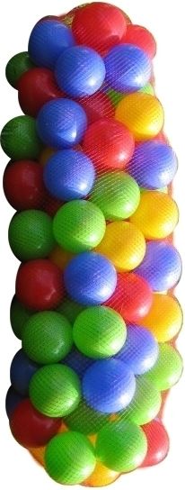 PL Míčky do hracího koutu Do vody Balls 7cm Set 100 ks v síťce - obrázek 1