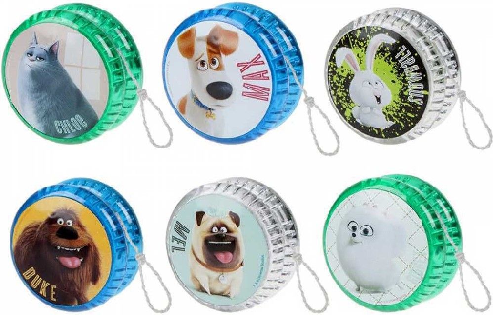 JoJo Pets svítící Tajný život mazlíčků jo-jo 6 druhů Světlo plast - obrázek 1