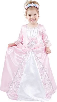 KARNEVAL Šaty PRINCEZNA S ČELENKOU vel.XS (92-104 cm) 3-4 let KOSTÝM - obrázek 2