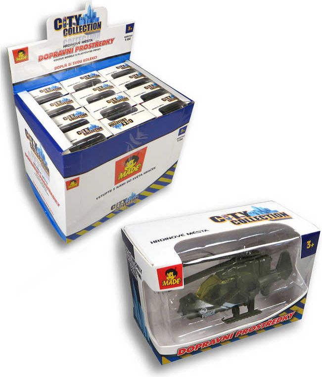 Auto City Collection vojenská technika 12 druhů v krabičce plast - obrázek 1