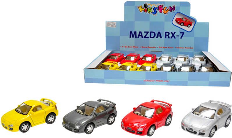 Auto Mazda model RX-7 10 cm kov 4 barvy - obrázek 1