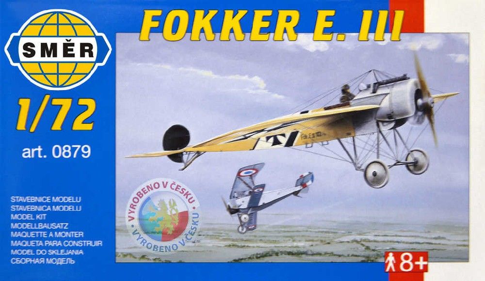 SMĚR Model letadlo Fokker E.III 1:72 (stavebnice letadla)
