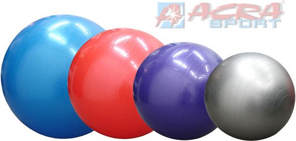 ACRA Míč gymnastický 90 cm GYMBALL na cvičení - obrázek 1