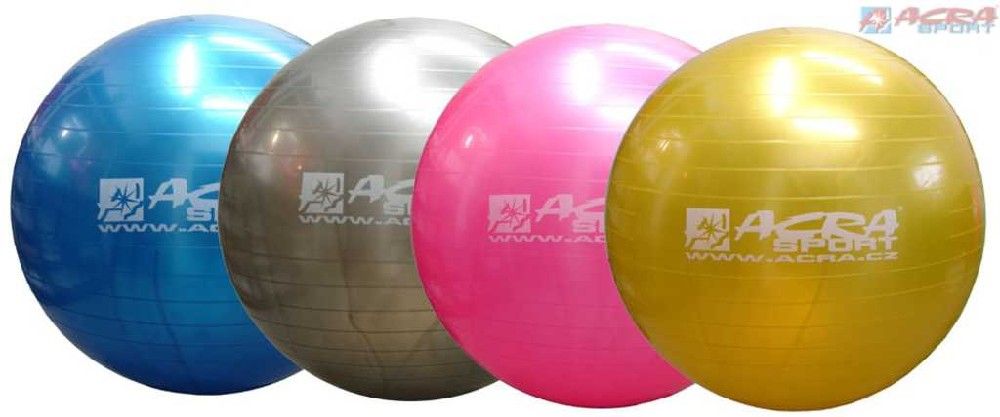 ACRA Míč gymnastický 65 cm GYMBALL na cvičení - obrázek 1