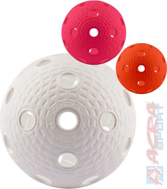 ACRA Míček florbalový certifikát IFF 7cm 3 barvy neonové v sáčku - obrázek 1