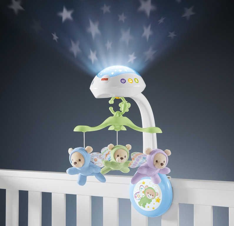 FISHER PRICE Baby kolotoč motýlci s promítáním a ukolébavkami Zvuk - obrázek 8