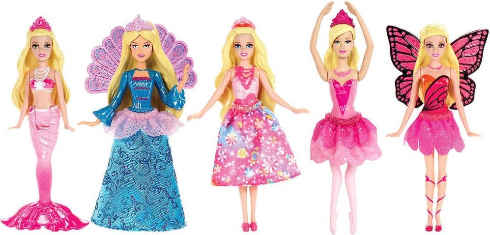 MATTEL BRB Panenka Barbie mini princezna 10cm 5 druhů - obrázek 2