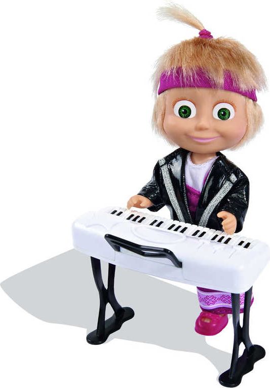 SIMBA Máša a medvěd panenka 12cm muzikantka set s doplňky - obrázek 4
