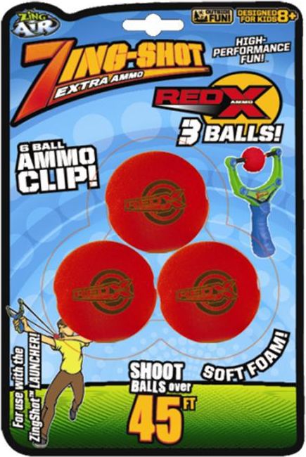 EpLine Zing Shot Red X Power ball míčky pro prakostřel - obrázek 1