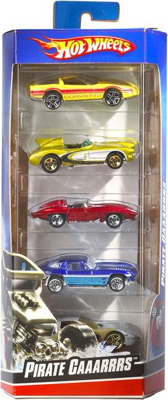 MATTEL HOT WHEELS Auto kovová 7-9cm sada 5ks HW - obrázek 1
