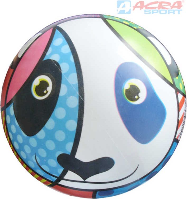 ACRA Míč s obrázkem potisk panda 22cm - obrázek 1