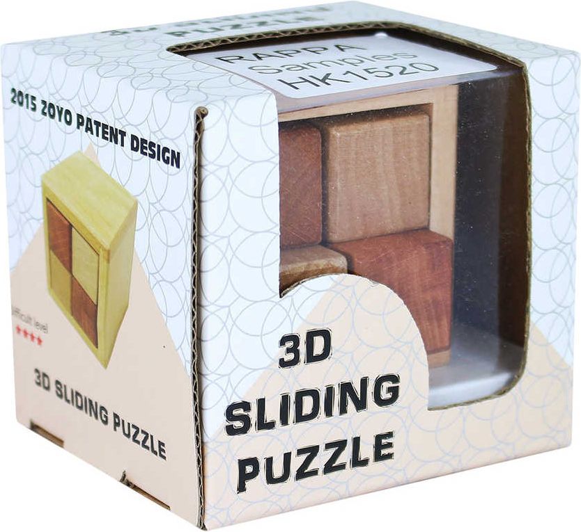 Hlavolam posuvný 3D dřevěný - obrázek 2