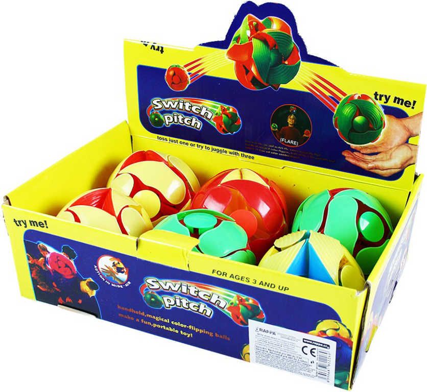 Míček rozkládací kouzelný 9cm změna barvy a tvaru plast 6 barev - obrázek 2