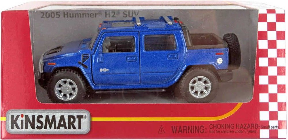 KINSMART Auto model 1:40 Hummer H2 Sut 2005 zpětný nátah kov 13cm 4 barvy - obrázek 3