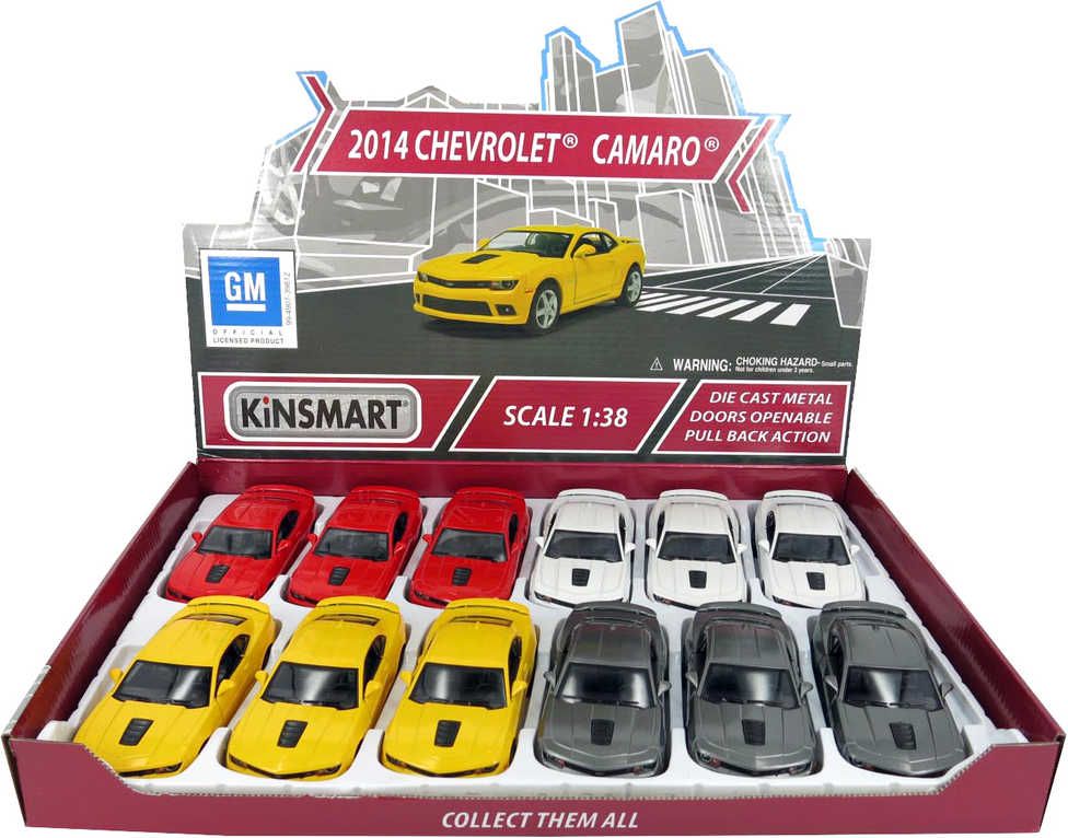 KINSMART Auto model 1:38 CHEVROLET Camaro 2014 kov PB 13cm 4 barvy - obrázek 2