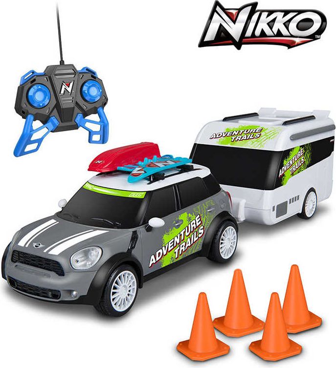 NIKKO RC Auto Mini Cooper Countryman s karavanem 2,4GHz na vysílačku 1:20 na baterie - obrázek 1