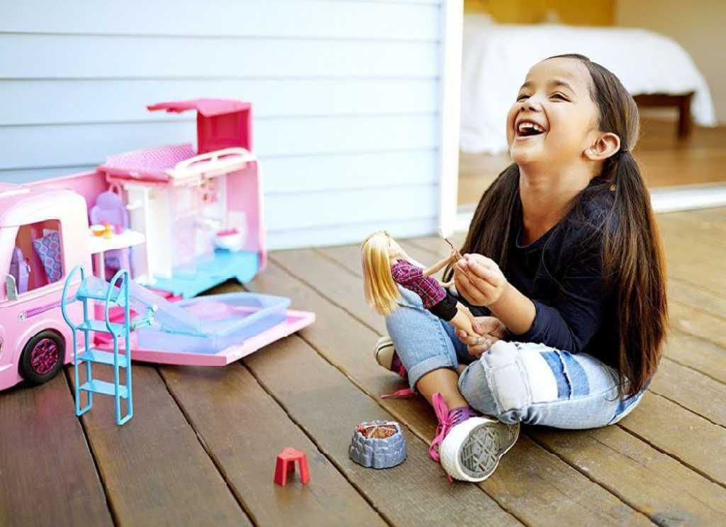 MATTEL BRB Panenka Barbie 32cm u táboráku set s doplňky Světlo Zvuk 2 druhy - obrázek 8