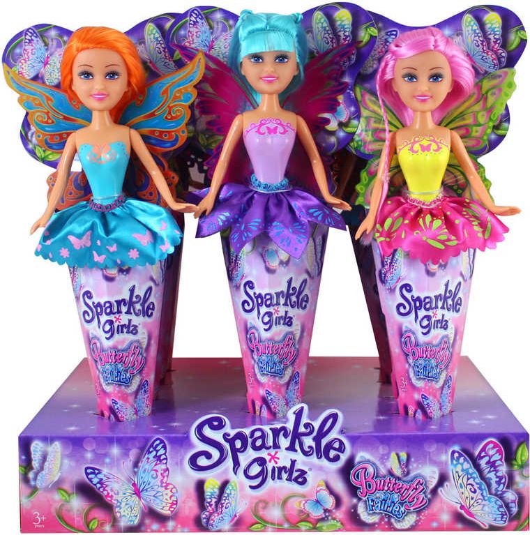 Panenka v kornoutu modní Sparkle Girlz Fashion dlouhé vlasy různé druhy - obrázek 4
