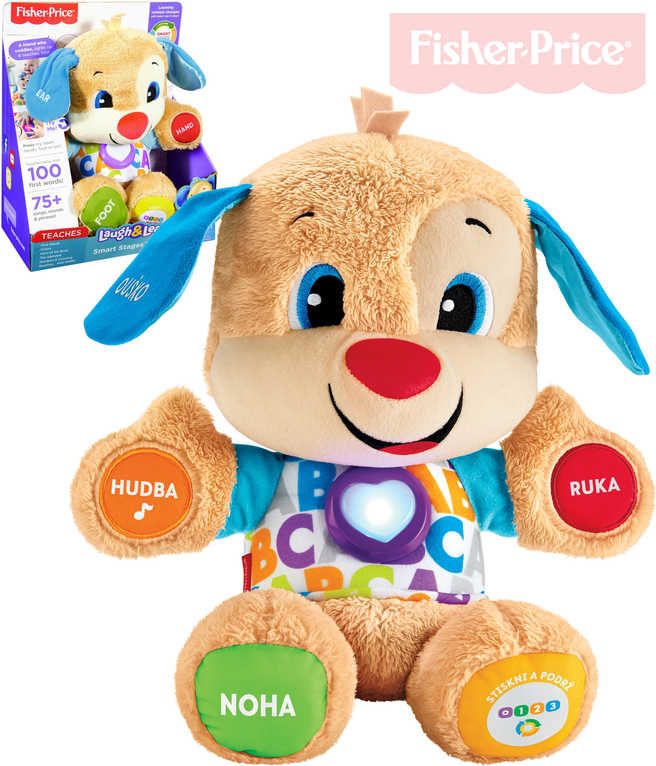 FISHER PRICE Pejsek mluvící interaktivní na baterie zpívá CZ Světlo Zvuk - obrázek 1