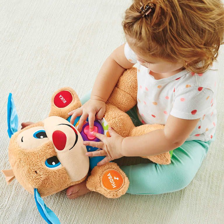 FISHER PRICE Pejsek mluvící interaktivní na baterie zpívá CZ Světlo Zvuk - obrázek 5